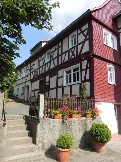 Ferienwohnung Tiererlebnishof Obermuehle Biebergemund Exterior foto